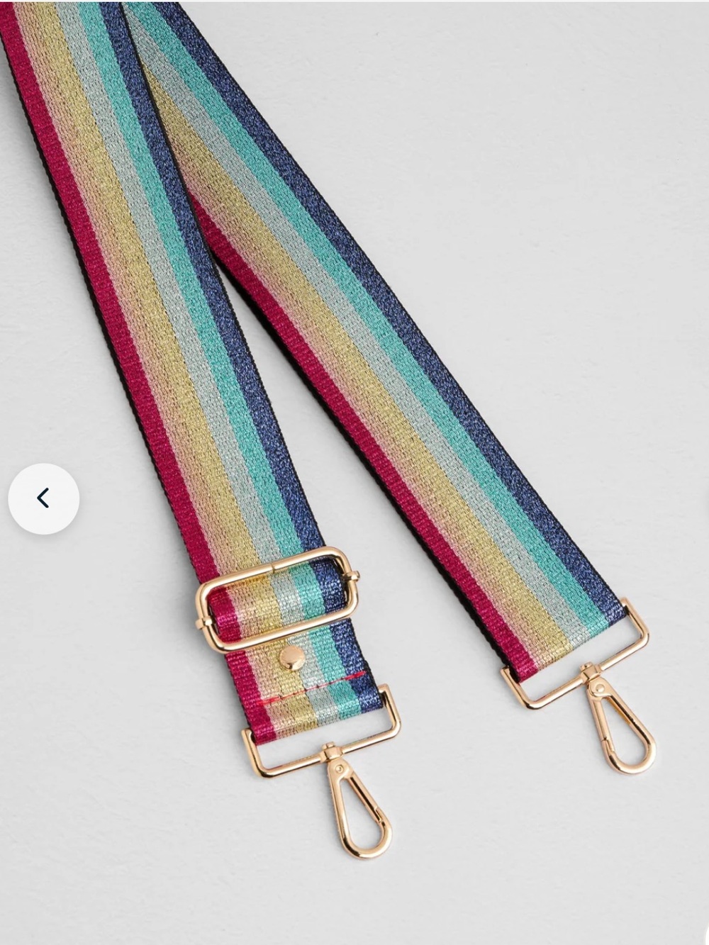 Pom Pom London Rainbow Glitter Strap